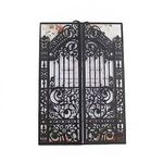 MillaSaw Black Fence Laser Cut Invitations For Weddings Engagement Mermaid Birthday Party Gate Fold Design 25 Sets (black, 4.9"x7.1")