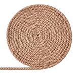 XINSHUNCAN 10mm Jute Rope,10 M/32 Feet 4-Strand Natural Thick Strong Hemp Rope for Crafts Rope,DIY Cat Scratch Post,Garden Bundling,Decorating