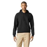 Gildan Adult Softstyle Hooded Sweatshirt, Style GSF500, Black, Large