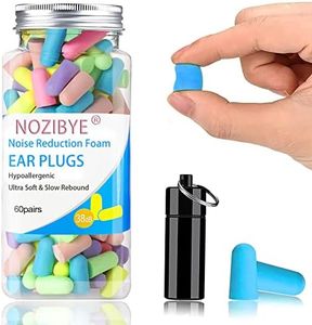 Nozibye Reusable Noise Cancelling Ear Plugs - 120pcs for Concerts, Sleeping & Travel (Multicolor)