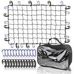 Cargo Net Stretchable, Designbox Truck Bed Adjustable Elastic Storage Net with Hook for Cars and Trucks