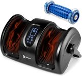 LifePro Calf Massager With 2 Heat Levels -Lightweight Foot Massager Machine -360° Adjustable Leg & Feet Massage with Remote Control (Black)