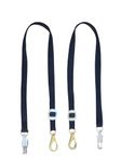 Tack Shack of Ocala Nylon Cross Ties, Set of 2 Cross Ties, Cross Ties for Horses, Quick Release Cross Ties, Stable Supplies, Stable Supplies for Horses (Black)