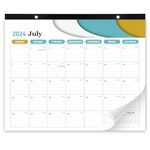 Desk Calendar 2024 - Wall Calendar 2024, Runs July 2024 to December 2025, large desk calendar 2024-2025 for School, Office & Home Planning and Organizing,15"x12" In