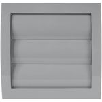 Vent Systems 4-Inch Gray Air Cover, Dryer and Bathroom Exhaust Pipe, Louvered Outdoor Opening Flap, Keeps Out Insects, Birds and Rodents