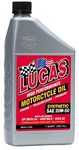 Lucas Oil 10702-PK6 High Performance Synthetic 20W-50 Motorcycle Oil - 1 Quart Bottle - Pack of 6