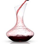 Lancia Wine Decanter – 1000ml Crystal Wine Aerator – Handmade Broad Base Glass Pitcher – Ultra-Elegant Design – Ideal for Red Wine – Easy Pour Slanted Spout – Ideal for Housewarming, Wine Tasting.