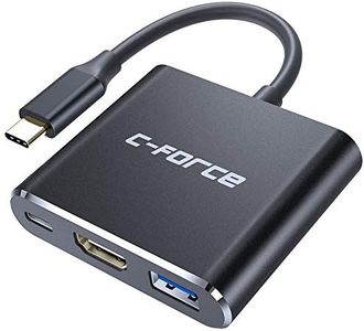 C-FORCE CFS001 USB-C to HDMI Digital AV Multiport Hub, USB-C USB3.1 Adapter PD Charger Fit for Switch, Portable 4K HDMI Dock Compatible for MacBook Pro 2017, iPad Pro 2018 and More