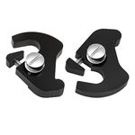 PBYMT Black Detachable Mounting Luggage Rack Latch Clips Compatible for Harley Davidson Softail Sportster Touring Street Glide Road King Electra Glide 1986-2024