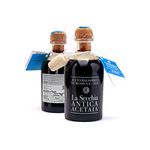 La Secchia - Balsamic Vinegar of Modena IGP "Three Stars", Aged in Twelve Small Cherrywood Barrels, Medium Density, 250 ml Bottle with Cork Dosing Cap, Italian Balsamico Modena