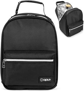 OPUX Lunch Box for Girls Boys Kids, Insulated Leakproof Lunch Bag, Reusable Teen Lunch Boxes for School, Medium Large lunchbox for Women Men Adult for Work with Front Back Pocket