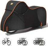 Bike Cover Waterproof Outdoor – 600D Heavy Duty Bicycle Covers for 1/2/3 Bikes – UV Rain Dust Snow Protection – Fits Road, Mountain, Cruiser, Ebike & Electric Bikes