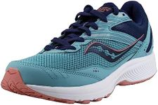 Saucony Women's Cohesion 15 Running Shoe, Rain/Sodalite, 8