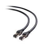 Cable Matters SFTP Cat8 Ethernet Cable (Cat8 Cable, Cat 8 Cable) in Black for 10Gbps, 25Gbps or 40Gbps Data Rate 1m