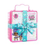 L.O.L. Surprise Limited Edition Doll and Sister in Party Gift Box Packaging, Includes Surprises Treats, Outfits, Shoes, Confetti, Sand, Colour Change, Water Fizz - Purple, 5.3 x 9.13 x 10 inches