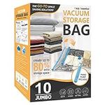 10 Jumbo Vacuum Storage Bags, Space