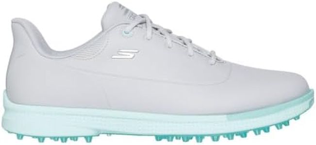 Jasmine Golf Shoe, Gray/Mint Spikeless, 8.5