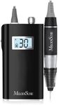 MelodySusie Professional Rechargeable 30000 rpm Nail Drill, Portable E-File with Long Life Battery, Electric Tool for Acrylic Nail Natural Extension Poly Nail Gel, High Speed, Low Heat,Black