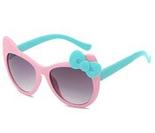 SYGA Kids Goggles, Modern Stylish Eyewears for Boy's and Girls, BowTie Style, Suitable for Age 3 to 8 Years - Pink