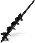 SYITCUN Auger Drill Bit for Planting - 3"X36" Heavy-Duty Garden Auger Spiral Drill Bit - Bulb Planter Tool & Auger Post Hole Digger - 3/8" Hex Drive Drill
