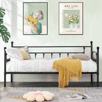 VECELO Daybed Frame, Twin Size Meta