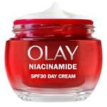 Olay Niacinamide Day Face Cream SPF30. Anti-Wrinkle + Age Defying Skincare Moisturiser with Sun Protection, Vitamin E and Anti-Ageing Niacinamide. Renews and Hydrates. Non-Greasy. 50ml