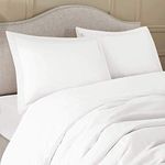 CCWB 100 % Cotton 1PC Duvet/Quilt Cover Hidden Zipper Closure 600TC Ultra Soft Durable for King Size Bed(White)