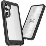 Ghostek Atomic Slim Samsung Galaxy S24 Plus Case with Shockproof Military Grade Aluminum Bumper, Clear Back and Wireless Charging Compatible Phone Cover Designed for 2024 Galaxy S24+ (6.7") (Black)