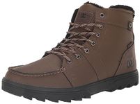 DC Men's Woodland Cold Weather Casual High Top Shoe Snow Boot Fashion, Dark Chocolate, 7