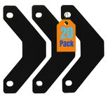 1InTheOffice Binder Sheet Lifters, 11"x 8-1/2", Black, 10 Pack