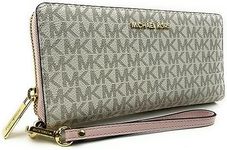 Michael Kors MICHAEL Michael Kors Jet Set Travel Continental Wallet Wristlet (Powder Blush Multi)