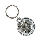 Handcrafted Dog Keychain Pendant on Ring - 100 Different Breeds - Antique Pewter - Made in USA, Mastiff Keychain, One Size