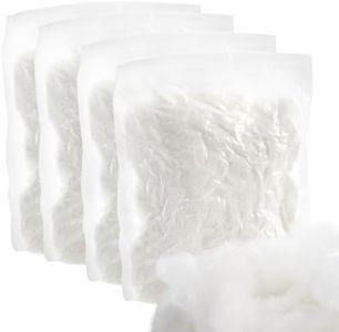 Cididu 800g/27oz Polyester Fiber Fill, Premium Fiber Fill Stuffing, Fluff Stuffing High Resilience Fiber for Stuffed Animal Crafts, Small Dolls, Pillow Comforter DIY, Cushions Stuffing