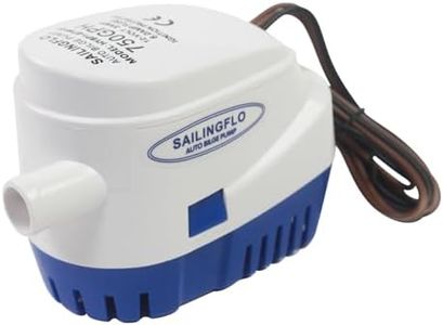 Automatic Bilge Pump for Boats - 750GPH, 12V, 3/4" Outlet, Marine Submersible Water Pump with Snap-Off Strainer & Float Switch, Compact for Yacht, Boat Bilge Pump 12V Automatic