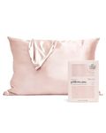 Kitsch 100% Satin Pillowcase with Zipper, Softer Than Silk Pillowcase for Hair & Skin, Cooling Pillow case, Satin Pillow Case Cover (Standard/Queen (1 Pack), Blush)