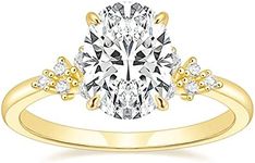 TIGRADE 3CT Engagement Ring Oval Cu