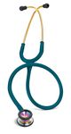 3M Littmann Classic II Paediatric Stethoscope 2153, Rainbow-Finish Chestpiece, Caribbean Blue Tube