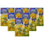 6X Max Flush 5 Citrus Sparkle Toilet Rim Block Cleaner (Twin Pack)