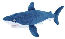 Wild Republic 21478 Mako Shark Plush, Stuffed Animal, Plush Toy, Gifts for Kids 17", 17", Cuddlekins