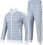 MoFiz Men's Tracksuits Set Long Sle