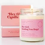 Hug in A Jar Candles Gifts for Women, Thinking of You Gift Candles, Sweet Fig + Grapefruit 13 oz Long Lasting 60-80 Hour Burn Aromatherapy with Gift Box, Great Gift for Valentines Day
