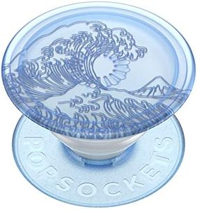 PopSockets: PopGrip Plant - Expanding Stand and Grip Made with Plant Based Materials with a Swappable Top for Smartphones and Tablets - Translucent Ocean