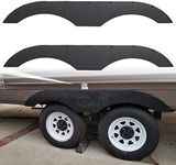 ECOTRIC RV Fender Skirt Replacement Tandem Trailer for RVs Campers and Trailers - Black