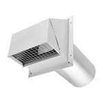 Imperial VT0503 6-Inch Heavy-Duty Outdoor Exhaust Vent with Intake Hood Conversion, 4-Pack