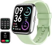 Smart Watch for Men Women with Call Answer/Dial, 1.8'' HD Screen Activity Tracker with Built-in Alexa, 100 Sport Modes Heart Rate/SpO2/Sleep Monitor, IP68 Waterproof Smartwatch for Android iOS (Green)