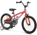 Montasen Kids Bike for 4-8 Years Old, 12 14 16 18 inch Boys Girls Toddler Bike with Training Wheels Children Bicycle with Dual Hand & Coaster Brakese, Adjustable Seat & Handlebars (Red, 18 Inch)