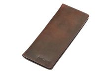 Western Wallet for Men- Long Natural Full Grain Handmade Tall Checkbook Rodeo Wallet Muti Credit Card 1 ID Window Chequebook Wallet for Men Women Thin & Stylish Gift Wallet for Cowboys SD 033 (Oil)