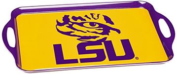 BSI NCAA LSU Tigers Melamine Serving Tray, One Size, Black