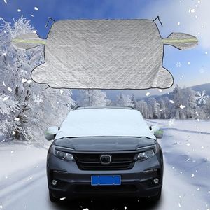 Windshield Snow Cover Compatible with Honda Pilot 2003-2024, Car Snow Cover, Front Windshield Sunshade, Exterior Windscreen Sun Shade, UV-Rays Sun Ice Snow Frost Protector, 4-Layer Windshield Cover