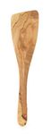 Eddingtons Italian Olive Wood Wide Spatula, Handcrafted in Europe, 12.5-Inches,Brown